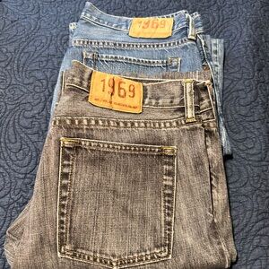 Two pair of 1969 Gap men’s jeans